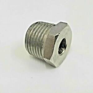 Adapter, 1/2BSP male to 1/8BSP female hand-tight quick connector - available on request