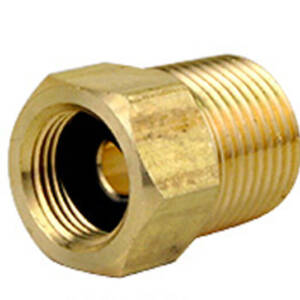 Adapter, 1/2NPT male to 3/8BSP female hand-tight quick connector - available on request