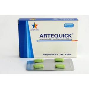 Artequick (Artemisinin 62.5mg/Piperaquine 375mg) *4 Tablets