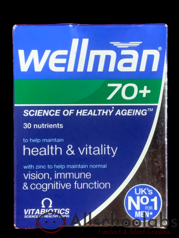 Vitabiotics Wellman 70+ Tablets X30