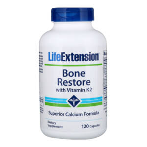 Life Extension Bone Restore With Vitamin K2, 120 Caps.