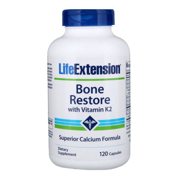 Life Extension Bone Restore With Vitamin K2, 120 Caps.