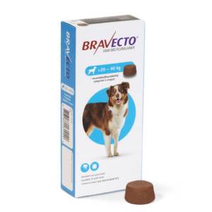 Bravecto 1000mg Fluralaner Tablet for Ticks & Fleas in Dogs 20Kg – 40Kg
