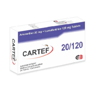 Cartef 24 Tablets Arthemether 20mg + Lumefantrine 120mg