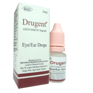 DRUGENT (GENTAMICIN) EYE/EAR DROPS 3MG/ML