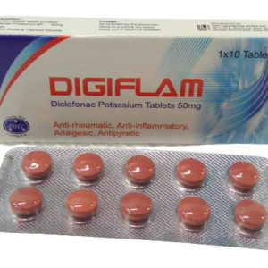 Digiflam Diclofenac Potassium Tablets 50mg, 1 x 10 Tablets
