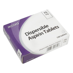 Accord Dispersible Aspirin Tablets 75mg, 100 Tablets