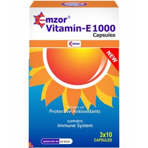 EMZOR VITAMIN E 1000IU (30 CAPSULES)
