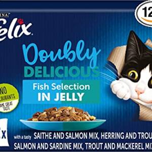 Felix Doubly Delicious Fish Selection wet food (12 * 100g)