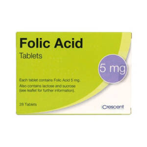 Folic Acid 5mg 28 Tablets
