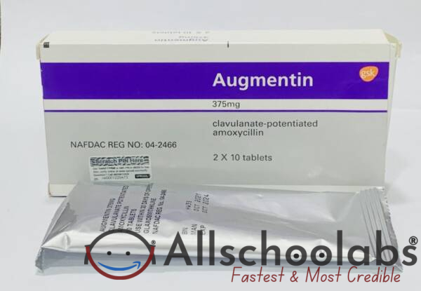Augmentin 375mg Tablet X20