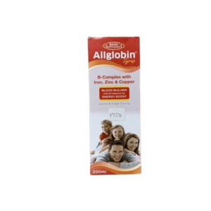 Allglobin Syrup B-Complex with Iron Zinc & Copper, 200ml
