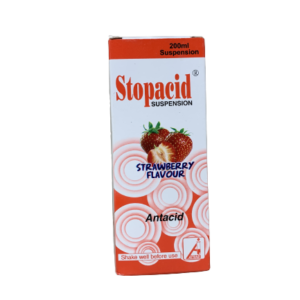 Afrab Stopacid Suspension (Strawberry Flavour), 200ml
