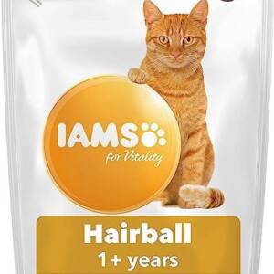 Iams +1 Hairball Dry Cat Food (800g)
