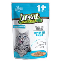 Jungle +1 wet pouch Adult Salmon in gravy