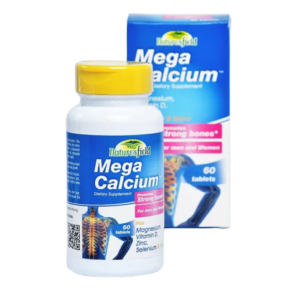 Nature?s Field Mega Calcium Plus Magnesium Vitamin D Zinc Selenium & More, 60 Tablets