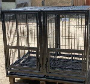 Collapsible heavy metal cage with dermacation and tyre(110*79*78cm)