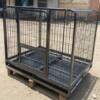 Curved heavy metal cage with tyre 125*95*105cm