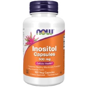 NOW Supplements Inositol 500mg, 100 Veg Capsules