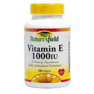 NATURE?S FIELD VITAMIN E 1000IU (100 CAPSULES)