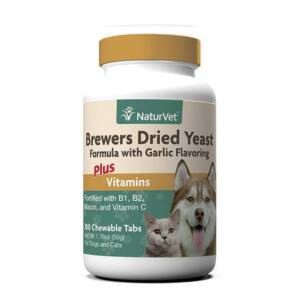 Naturevet Brewers Dried Yeast With Garlic Chewable Tablets