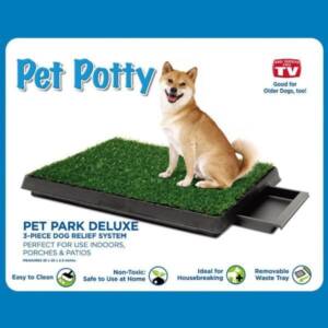 Pet Supply Dog Pee Potty Pad, Bathroom Tinkle Artificial Grass Turf, Portable Potty Trainer with Drawer