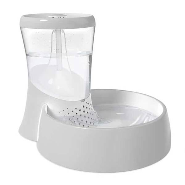 Petmate Fresh Flow Rain Battery Fountain for Dogs and Cats, 75 oz