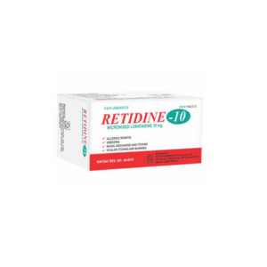 Retidine 10 Loratidine Tablet 10mg For The Treatment of Allergies