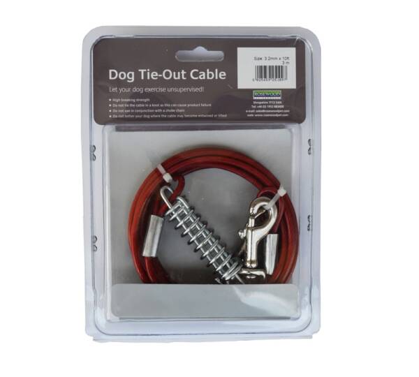 Rosewood Dog Tie-Out Cable 20ft