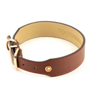 Rosewood Luxury Leather Collar, Brown