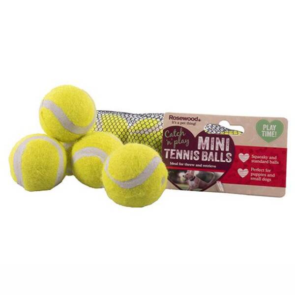 Rosewood Mini Tennis Balls ? 5 Pack