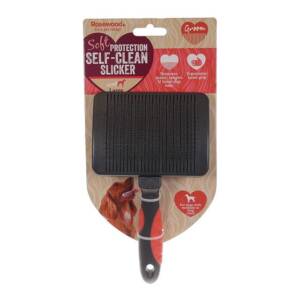 Rosewood Soft Protection  Grooming Self Clean Brush Large