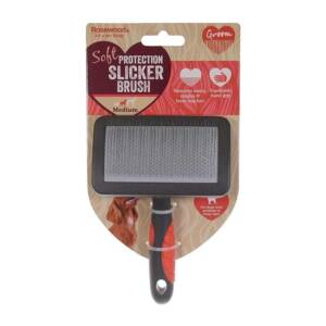 Rosewood Soft Protection Salon Grooming Slicker Brush ? Medium