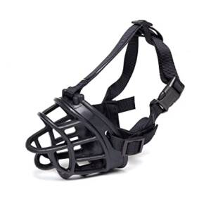 Rubber Basket Breathable Silicone Dog Muzzle for Anti-Barking and Anti-Chewing