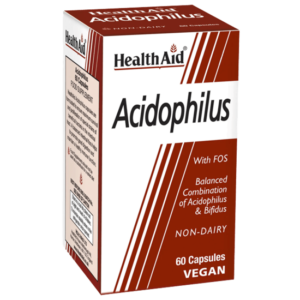 HealthAid Acidophilus with FOS, 60 Capsules
