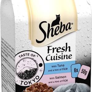 Sheba Fresh Cuisine (Tuna, Salmon and Rice) 6 x 50g