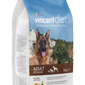 VincentDiet Mediterranean Dry Food For Adult Dogs- Chicken
