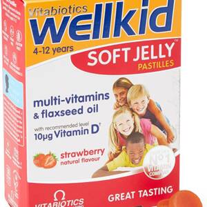 WELLKID SOFT JELLY X 30 STRAWBERRY FLAVOUR