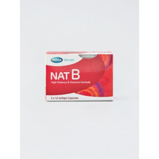 Mega Nat B Capsules - High Potency B Vitamins Formula