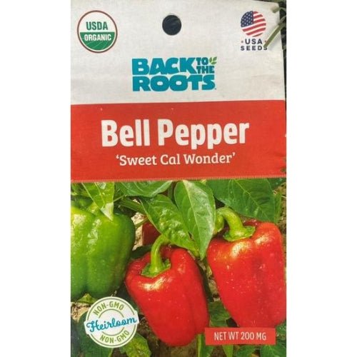 Back To The Roots Bell Pepper "Sweet Cal Wonder" Seeds