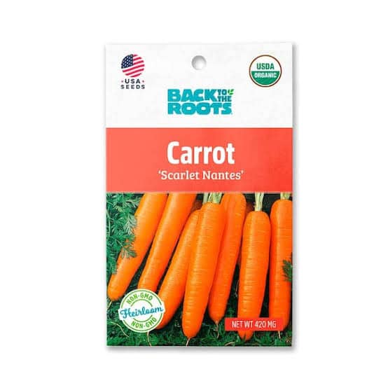 Back To The Roots Carrot 'Scarlet Nantes' Seeds