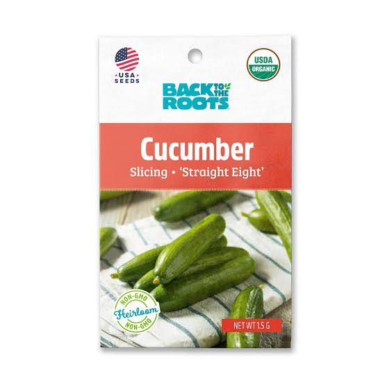 Back To The Roots Cucumber 'Slicing Straight Eight' Seeds