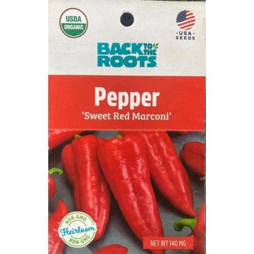 Back To The Roots Pepper "Sweet Red Marconi" Seeds