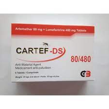 Cartef DS Arthemether 80mg + Lumefantrine 480