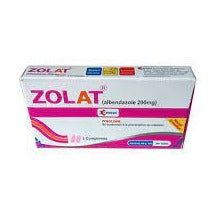 Zolat Chewable Albendazole 20mg Clear Worms