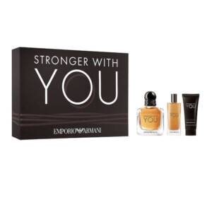 Emporio Armani Stronger With You EDT 100ml 3-Piece Gift Set For Men