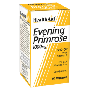 HealthAid Evening Primrose Oil 1000mg + Vitamin E, 90 Capsules