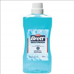 Brett Mouth Wash Minty 200ml Antiseptic Antiplaque