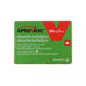 Aprovasc 300mg/5mg treat essential hypertension