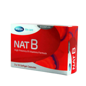 Mega Nat B High Potency B Vitamins Formula, 3 x 10 Softgel Capsules
